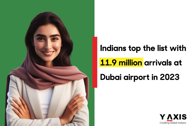 Indians top the list with 11.9 million arrivals at Dubai airport in 2023